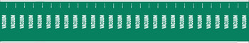 Picture of Brady White on Green Vinyl 91977 Self-Adhesive Pipe Marker (Main product image)