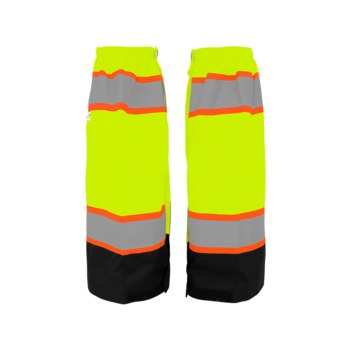 Picture of Global Glove FrogWear HV High-Visibility Yellow/Green & Orange Universal 300D Oxford Polyester Leg Gaiters (Main product image)