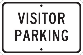 Picture of Brady B-120 Fiberglass Reinforced Polyester Rectangle White English Parking Restriction, Permission & Information Sign part number 75226 (Main product image)