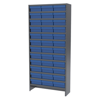 Picture of Akro-Mils ASC1279112 6500 lb Adjustable Gray Powder Coated Steel 22 ga Enclosed Fixed Shelving System (Main product image)