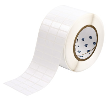 Picture of Brady White Polyester Thermal Transfer THT-5-433-10 Die-Cut Thermal Transfer Printer Label Roll (Main product image)