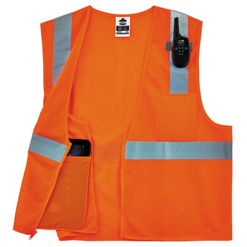 Ergodyne Glowear High-Visibility Vest 8210Z 21045 - Size Large/XL - High-Visibility Orange