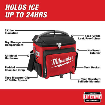 Milwaukee Cooler 48-22-8250, Size 21.65 qt - 50978