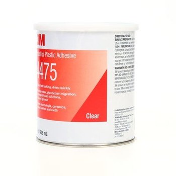 3M 4475 Industrial Plastic Adhesive Clear Liquid 1 qt Can - 21221