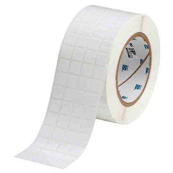 Picture of Brady White Polyester Thermal Transfer THT-149-422-10 Die-Cut Thermal Transfer Printer Label Roll (Main product image)