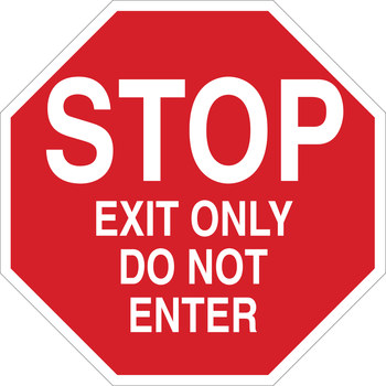 Picture of Brady B-555 Aluminum Octagon Red English Stop Signs, Traffic Control Signs & Banners Sign part number 124554 (Main product image)