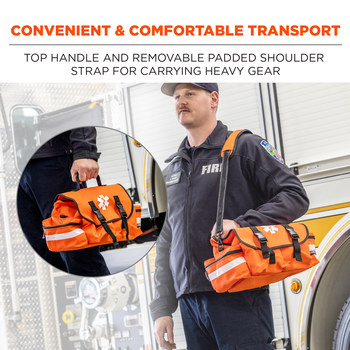 Ergodyne Arsenal GB5210 Orange Polyester Protective Duffel Bag - 11 in Width - 8 in Length - 8 in Height - 720476-13418