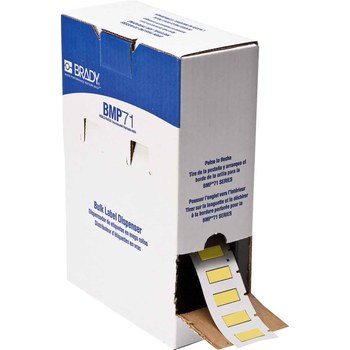 Picture of Brady PermaSleeve Yellow Polyolefin Thermal Transfer BM-250-1-342-YL Heat Shrink Wire & Cable Labels (Main product image)
