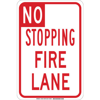 Picture of Brady B-555 Aluminum Rectangle English Stop Signs, Traffic Control Signs & Banners Sign part number 129633 (Main product image)