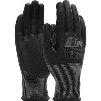 Picture of PIP G-Tek PolyKor 16-351 Black X-Small PolyKor Cut Resistant Gloves (Main product image)