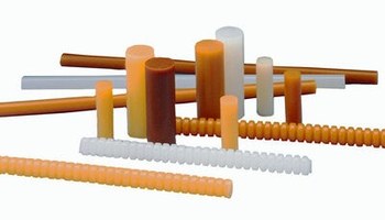 3M 3762PG Hot Melt Adhesive Tan High Melt Slug - 1 in Dia - 1 in - 82614