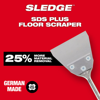 Milwaukee 1/2 in Floor Scraper 48-62-6046 - 10 in Overall Length - Alloy Steel - SDS-Plus Shank
