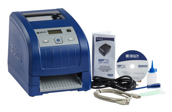 Brady BBP 30 Desktop Label Printer Barcode Capability Single Color - 4 in Max Label Width - 3 in/sec - 300 dpi - BBP30