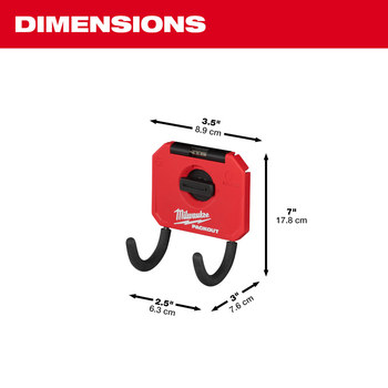 Milwaukee PACKOUT Curved Hook Hanger 48-22-8335 - Polymer/Steel