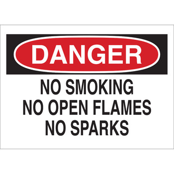 Picture of Brady B-302 Polyester Rectangle White English No Smoking Sign part number 87796 (Main product image)