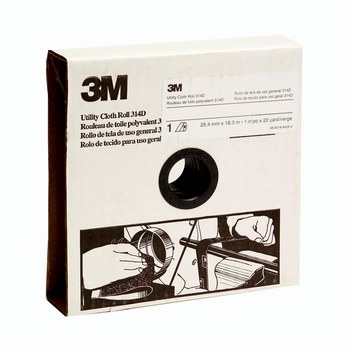 3M 314D Shop Roll 19821 - 2 in x 50 yd - Aluminum Oxide - P120 - Fine