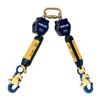 Picture of DBI-SALA Nano-Lok Quick Connect 3101272 Blue Dyneema/Polyester Webbing Self-Retracting Lifeline (Main product image)