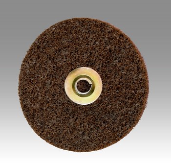 3M Scotch-Brite SC-DH Non-Woven Aluminum Oxide Maroon Hook & Loop Disc - Medium - 8 in Diameter - 00670
