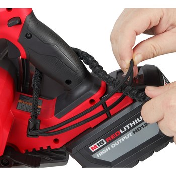 Milwaukee Locking Tool Lanyard 48-22-8815, 0.7 in x 36.3 in, Nylon/Rubber, Black - 50563
