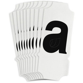 Picture of Brady Quik-Align Black Outdoor Vinyl 8245-A Letter Label (Main product image)