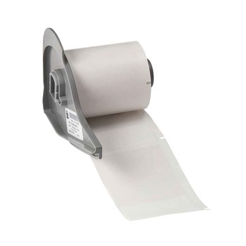 Picture of Brady M710 White, Clear Vinyl Thermal Transfer M7-66-417 Self-Laminating Wire & Cable Labels (Main product image)
