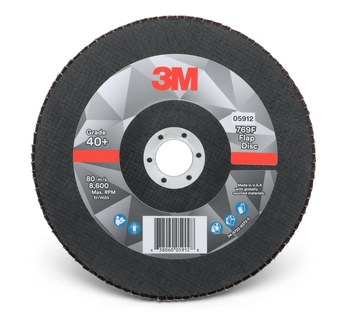 3M 769F Type 29 Flap Disc 05912 - Ceramic Precision-Shaped Grain - 7 in - 40+ - Coarse