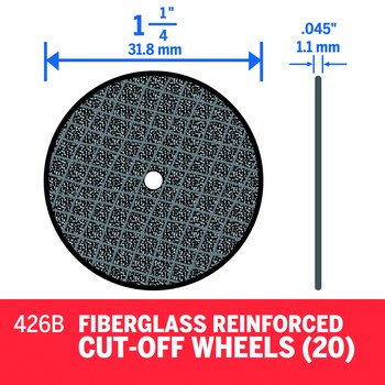 Dremel 426B Cut Off Wheel 02258 - 1-1/4 in - Fiberglass
