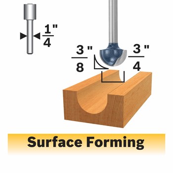 Bosch 3/4-in Carbide-tipped Core Box Router Bit Bosch 3/4-in Carbide-tipped Core Box Router Bit