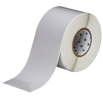 Picture of Brady Silver Polyester Thermal Transfer THT-107-413 Continuous Thermal Transfer Printer Label Roll (Main product image)
