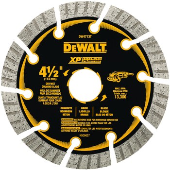 Dewalt XP Segmented Circular Saw Blade DW4713T 4 1 2 in Diameter