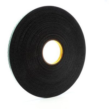 3M 4052 Double Coated Foam Tape 14667, 1/2 in x 72 yd, Black | RSHughes.com