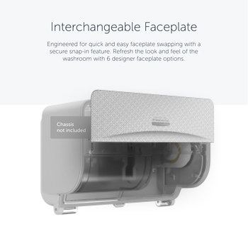 Kimberly-Clark Professional ICON White/Grey Dispenser Faceplate - 58762