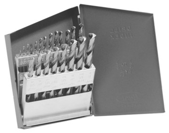 Picture of Cle-Line 1898 1/16 in-3/8 in 118° Right Hand Cut High-Speed Steel Jobber Length Drill Set C21113 (Main product image)