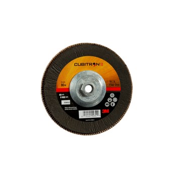 3M Cubitron II 967A Type 29 Flap Disc 55652 - Ceramic Aluminum Oxide - 7 in - 80+ - Medium