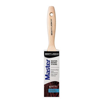 Bestt Liebco Master Water Based Stains Brush, Flat, Polyester/Nylon Material & 1 1/2 in Width - 65652