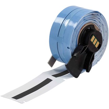 Picture of Brady PermaSleeve Black Polyolefin Thermal Transfer M6-125-2-342-BK-R Heat Shrink Wire & Cable Labels (Main product image)