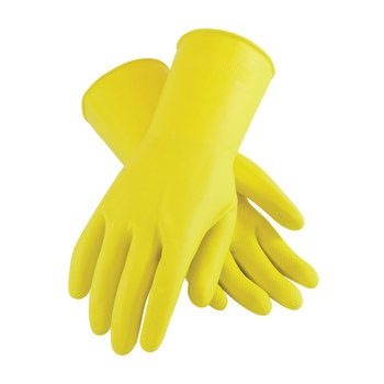 PIP Assurance 48-L212Y Yellow Large Unsupported Chemical-Resistant Gloves - 11.8 in Length - 21 mil Thick - 48-L212Y/L