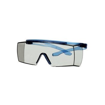 3M SecureFit 3700 OTG Series Safety Glasses SF3707AS-BLU - AS Gray I/O Lens, Blue Temples