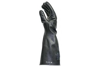 Picture of North Butyl Series B074GI Black XL Butyl Unsupported Chemical-Resistant Gloves (Main product image)