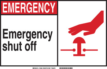 Picture of Brady B-302 Polyester Rectangle Fire Safety Sign part number 120118 (Main product image)