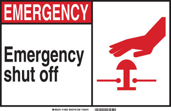 Picture of Brady B-555 Aluminum Rectangle Fire Safety Sign part number 120733 (Main product image)