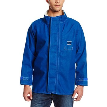 Picture of Ansell AlphaTec 66-670 Blue 6XL Flame-Resistant Jacket (Main product image)