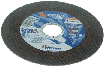 Weiler Tiger Inox Cutoff Wheel 58131 - Type 1 - Straight Wheel - 5 in - 60 - T