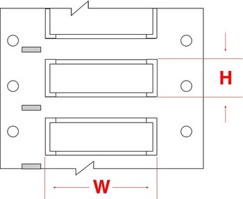 Picture of Brady White Heat-Shrinkable Polyolefin Thermal Transfer 2LSZH-2000-2-WT-S Die-Cut Thermal Transfer Printer Sleeve (Main product image)