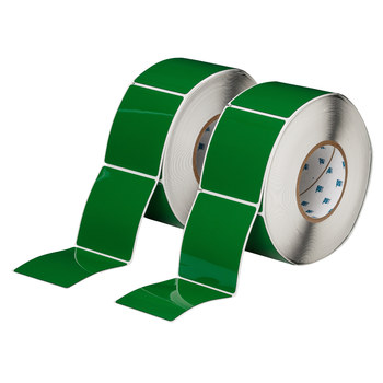 Picture of Brady Green Polyester Thermal Transfer THTEP-178-593-.5GN Die-Cut Thermal Transfer Printer Label Roll (Main product image)