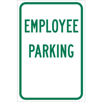Picture of Brady B-959 Aluminum Rectangle White English Parking Restriction, Permission & Information Sign part number 113309 (Main product image)