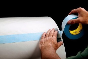 3M R7369 Blue Splicing & Core Starting Tape - 50 mm Width x 50 m Length - 7.8 mil Thick - Repulpable Paper Liner - 64809
