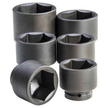 Proto J76106 6 Point Impact Socket Set - 1 in Drive - 12529