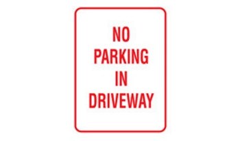 Picture of Brady Aluminum Rectangle White English Parking Restriction, Permission & Information Sign part number 103733 (Main product image)