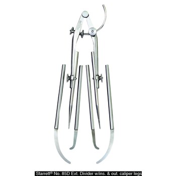Picture of Starrett 4 in (100mm) Carpenters and Sheet Metal Workers Extension Divider with Caliper Legs 85D (Main product image)